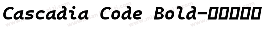 Cascadia Code Bold字体转换